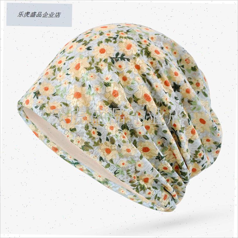 睡帽女夏季d开颅手术化疗后女士帽子薄款包头帽光头透气术后头巾.