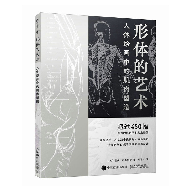 形体的艺术 人体绘画中的肌肉塑造雷伊·布斯托斯 著 郑雅文 译9787115628602书籍\/杂志\/报纸/艺术/工艺美术（新）