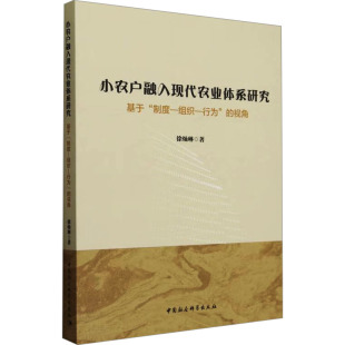 著9787522737348书籍 经济理论 制度 经济 报纸 杂志 视角徐灿琳 行为 组织 基于 小农户融入现代农业体系研究
