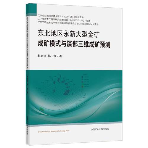 东北地区永新大型金矿成矿模式与深部三维成矿预测赵忠海，陈俊9787564652746书籍\/杂志\/报纸/自然科学/地质学