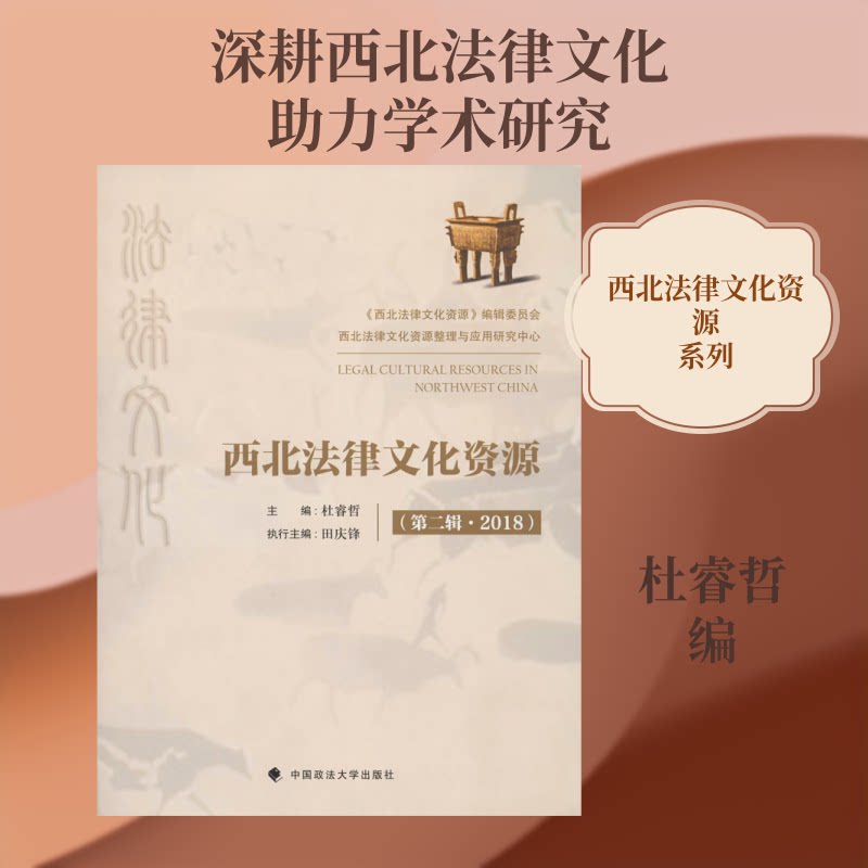 西北法律文化资源(第2辑·2018)杜睿哲 编9787562091134书籍\/杂志\/报纸//教材/教辅//教材/大学教材