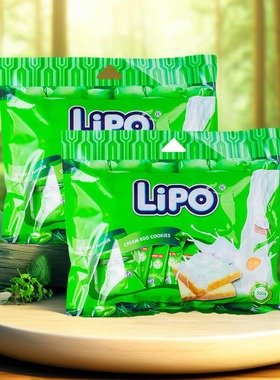 【官旗直售】Lipo面包干椰子味300g*2袋 饼干小零食 越南进口