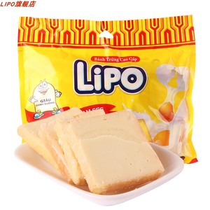 Lipo原味面包干300g越南进口饼干 吃货网红小零食蛋糕休闲食品
