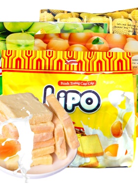 【官旗直售】Lipo面包干300g*5袋 5种口味饼干网红蛋糕休闲食品
