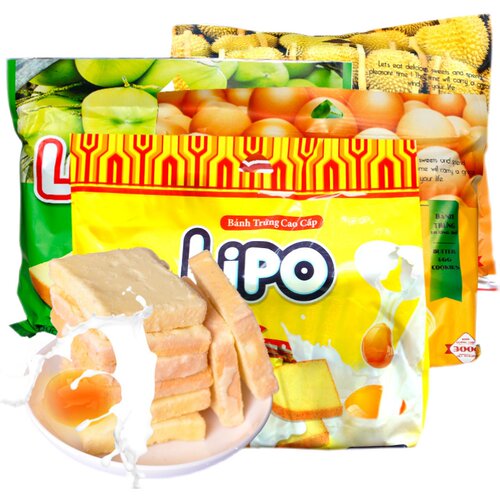 越南进口Lipo面包干多口味
