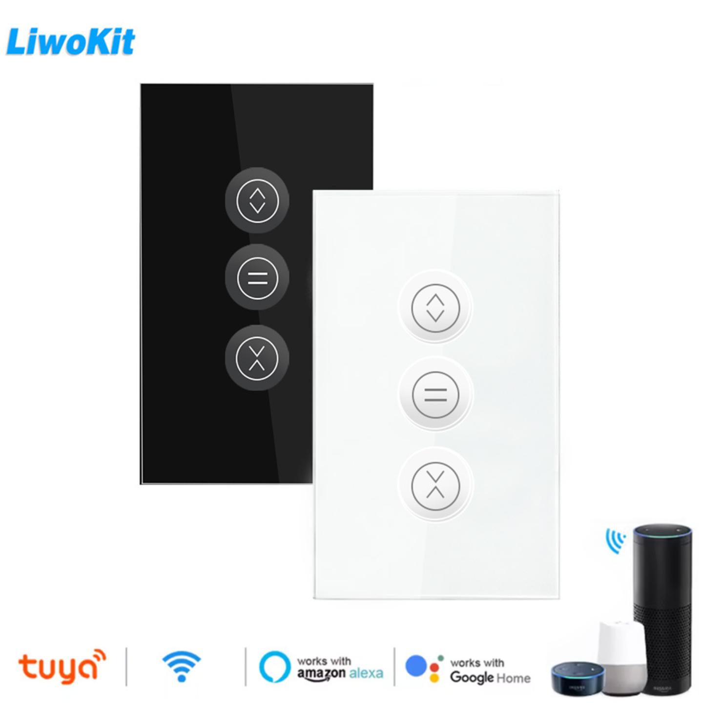 120美规涂鸦WiFi触摸窗帘开关