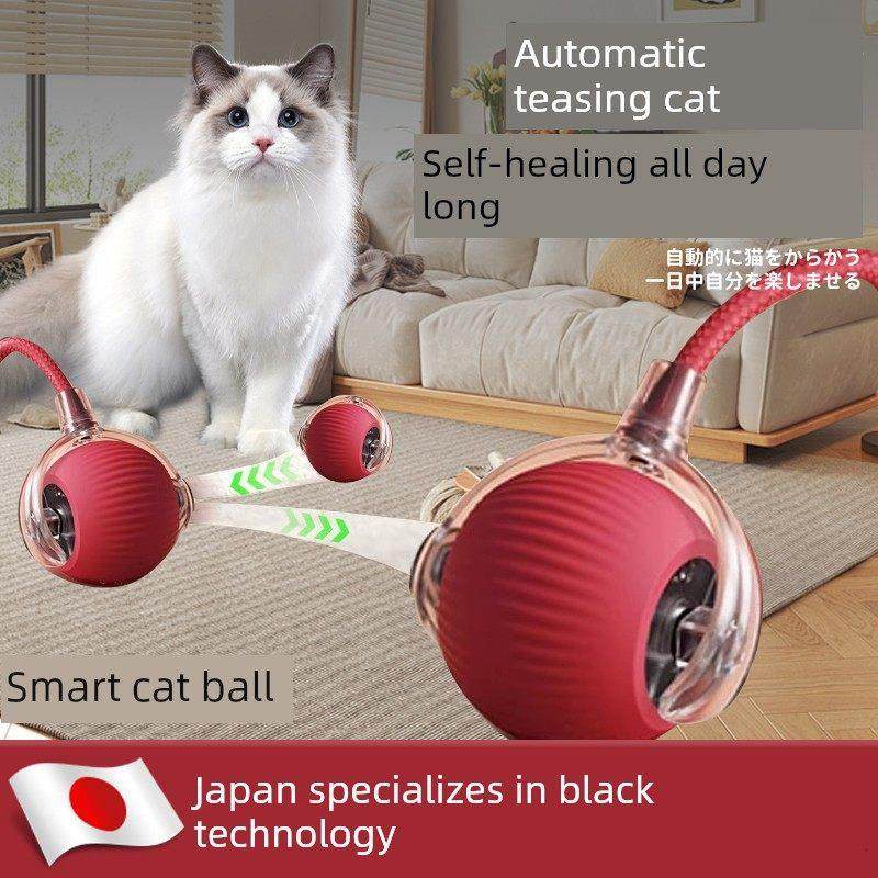 【日本专研】自动遛猫狗球玩具逗狗神器耐咬磨牙自嗨解闷猫犬玩具