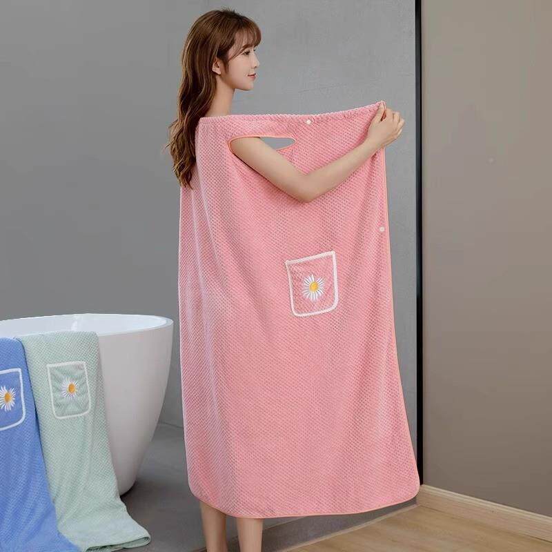 浴巾家女可穿可裹全棉吸水大人四浴裙浴澡袍Unae99Iw睡用袍洗季通