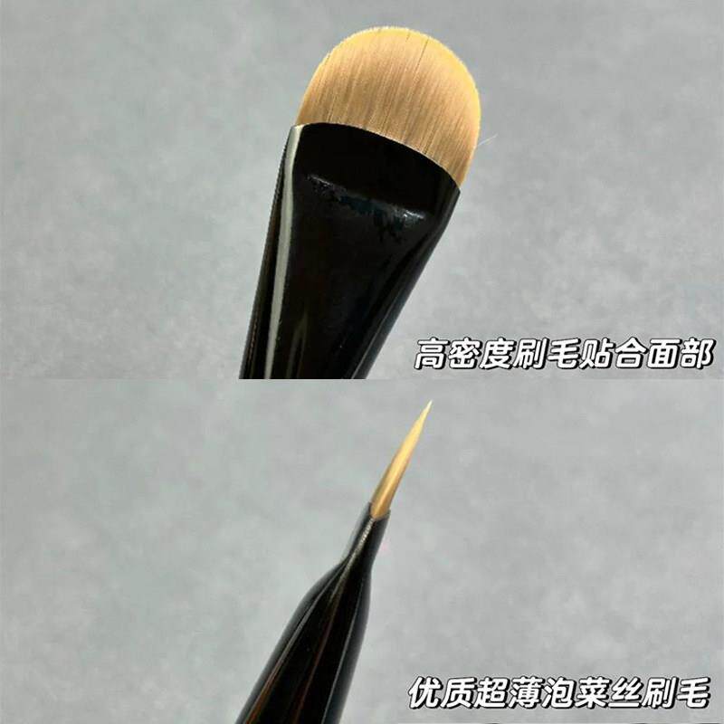 妆化师狂推!扁圆舌形粉底刷痕无刷不粉吃轻薄服帖超薄底妆UBG面