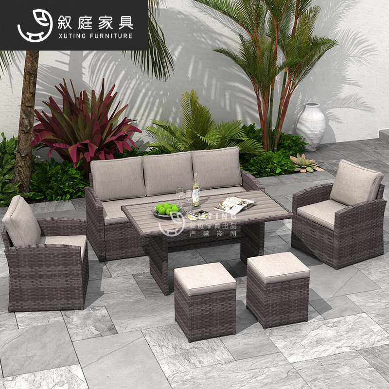 户外沙发组合防水防晒阳台室外藤椅露台庭院客厅室外休闲藤编家具,住宅家具,户外沙发,淘宝优惠券,粉丝福利购,淘宝优惠卷