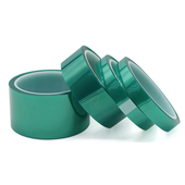 宽5 绿色PET高温胶带 30mm 绝缘保护 耐高温胶带 绿色胶纸 喷漆