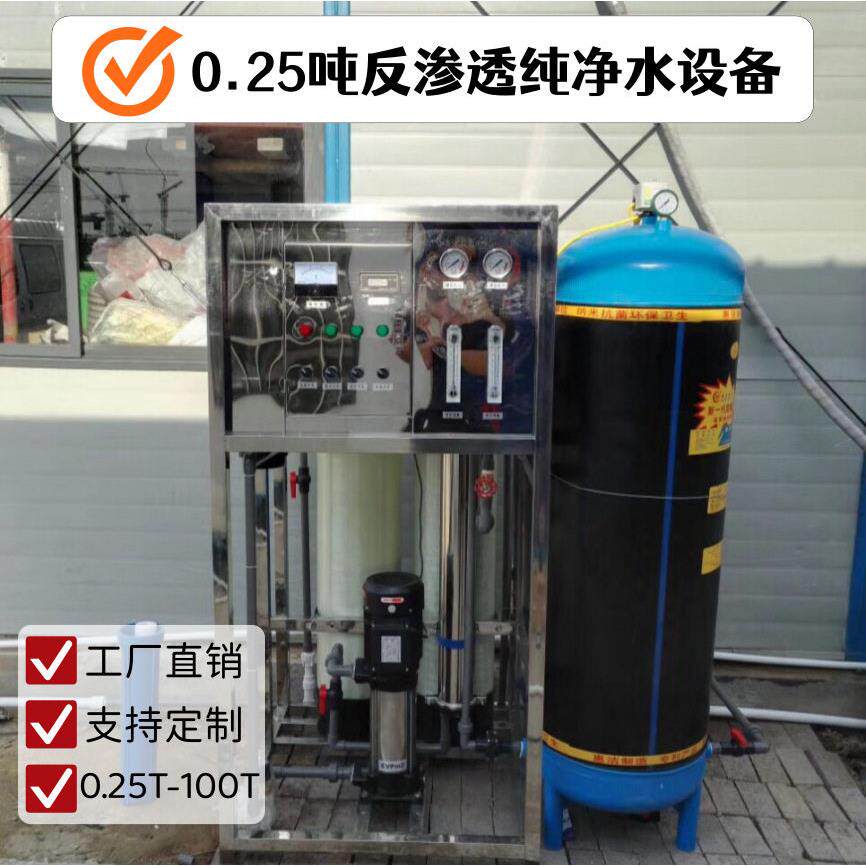 0.25吨大型商用工业纯净水设备ro反渗透水处理设备直饮桶装水设备