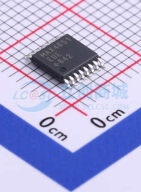 模拟开关/多路复用器 MAX4651EUE+T TSSOP-16 MAXIM(美信) 元器件
