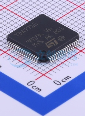 音频接口芯片 TDA7715 LQFP-64 意法半导体芯片 电子元件原装正品