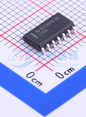 反相器 SN74LS06DR SOIC-14 TI/德州 电子元器件配单原装正品