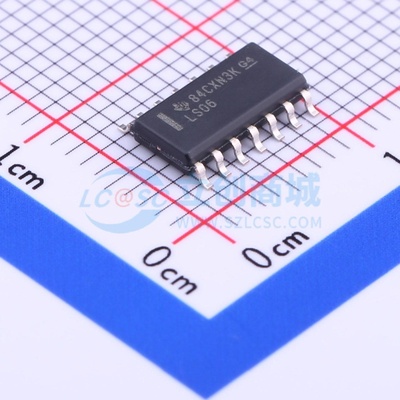 反相器 SN74LS06DR SOIC-14 TI/德州 电子元器件配单原装正品