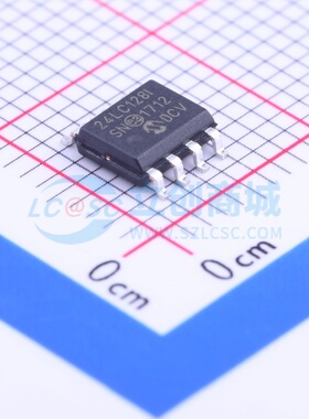 EEPROM 24LC128T-I/SN SOIC-8 MICROCHIP(美国微芯) 电子元件配单