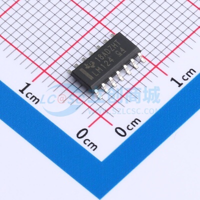 运算放大器 LM124D SOIC-14 TI/德州 电子元器件配单原装正品