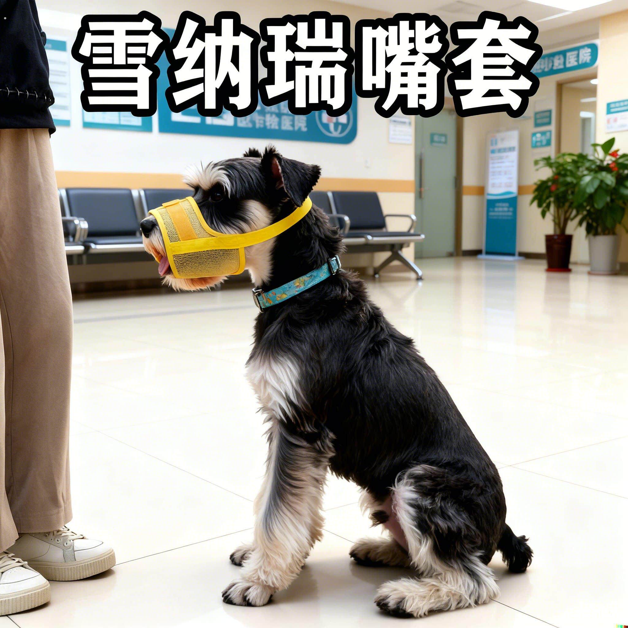 雪纳瑞专用可喝水透气嘴套中小型犬防咬防叫防乱吃狗狗口罩用品