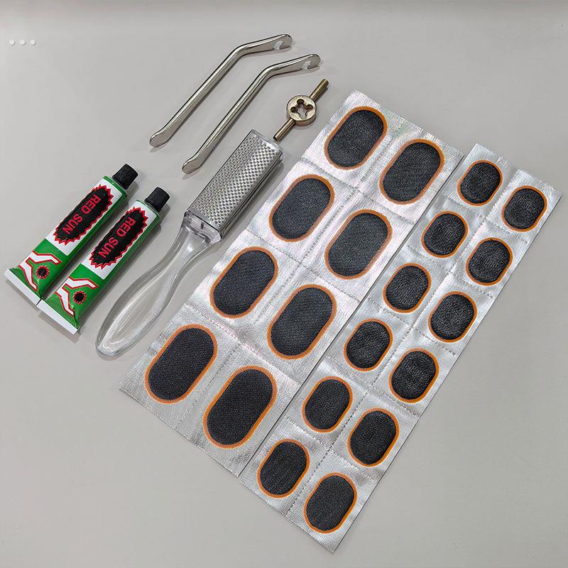 内胎修补补丁补胎片补胎工具套装自行车摩托电动车补胎胶胶片胶水