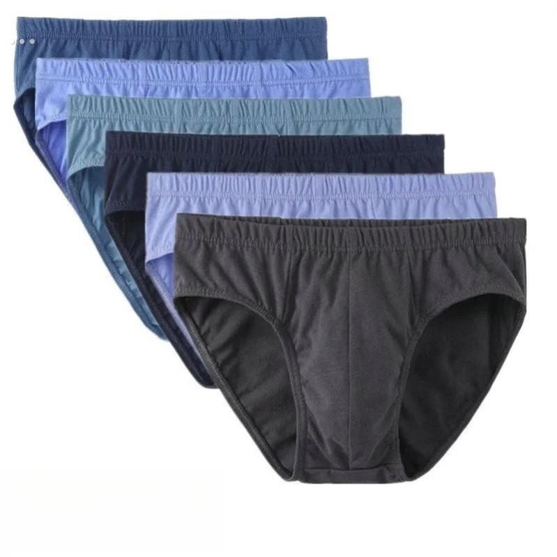 三角男士内裤纯棉三角裤中腰青年裤头宽松裤衩加大码底裤