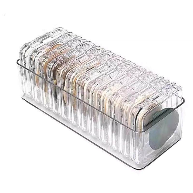 粉扑收纳盒便携空盒透干净便携出差常备可爱化妆桌面ins风卫生间