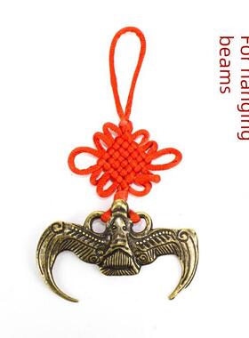 纯铜蝙蝠福鼠吊五帝钱六帝钱铜钱挂横梁用办公室家居横梁装饰挂件