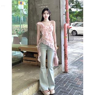 有设计感小众上衣裙子式上衣出游氛围感穿搭拍照上镜衣服吊带上衣