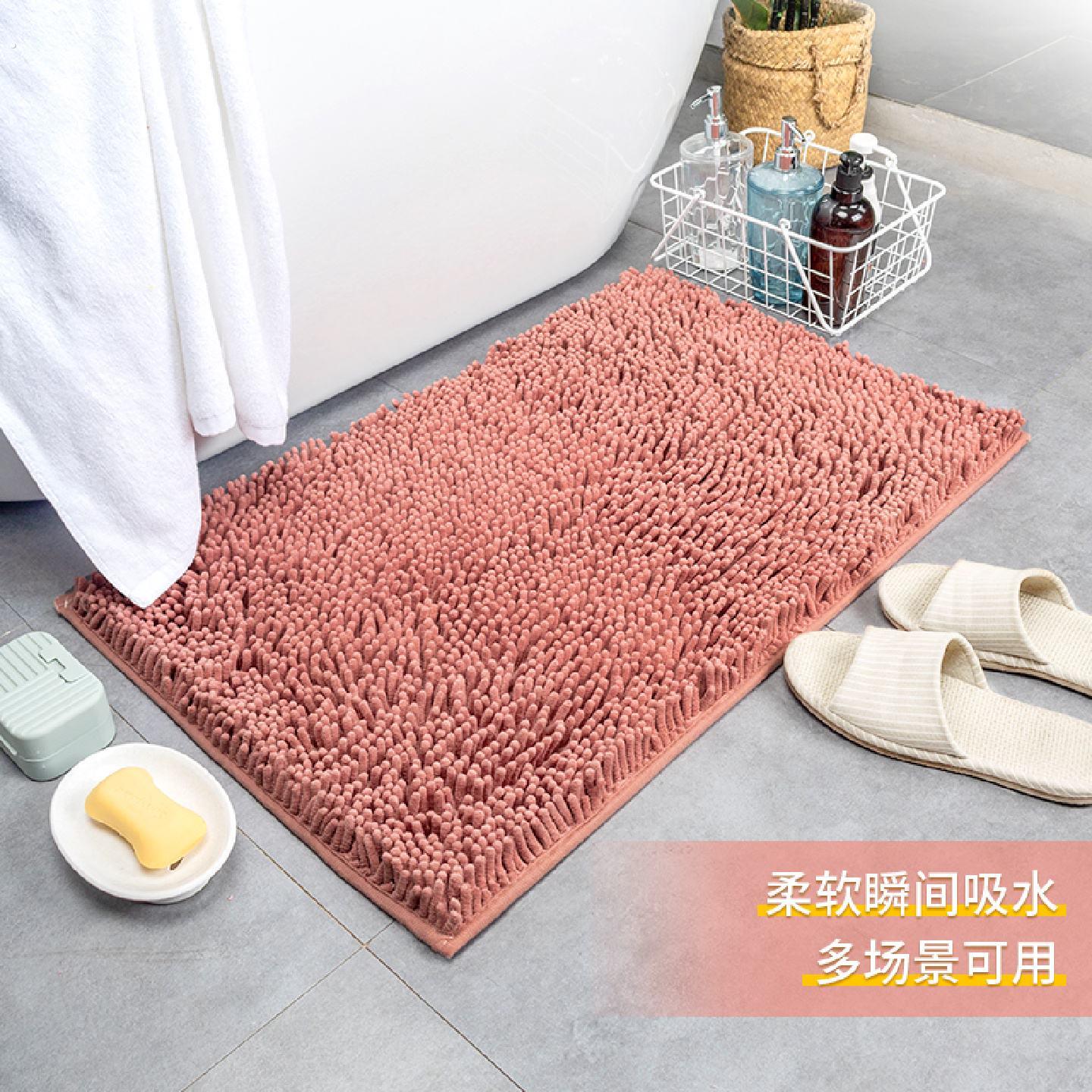 化妆室地垫厕所门口吸水速干脚垫家用卧室地毯进门垫浴室防滑垫子