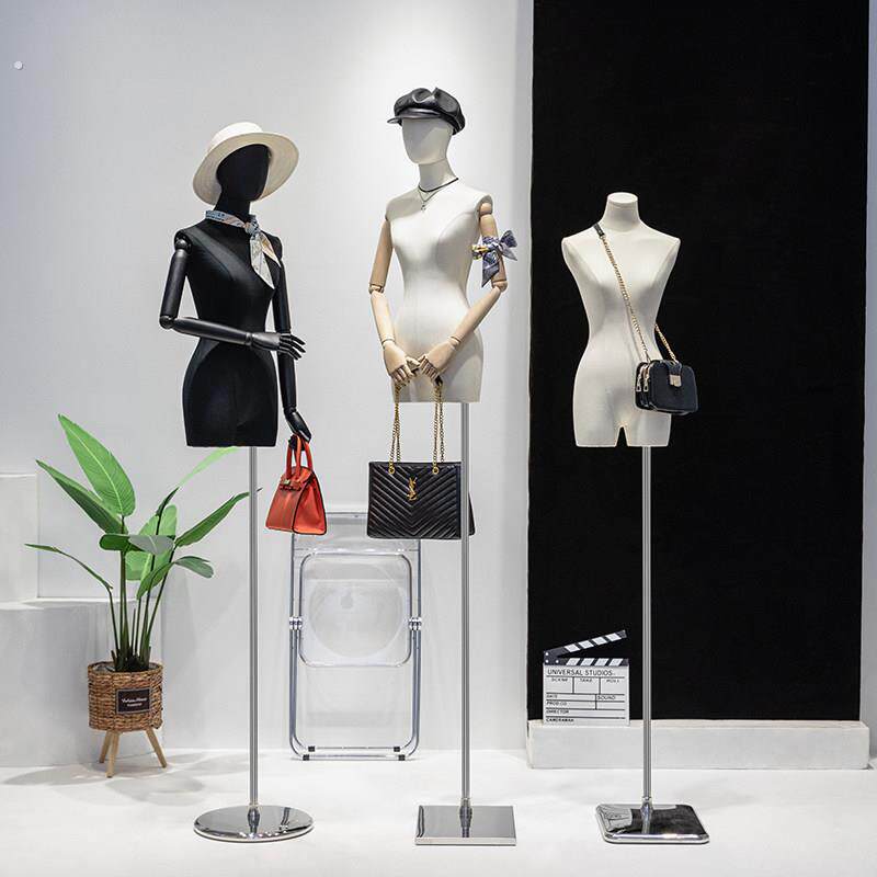 高档锁骨女装店模特架子服装店道具橱窗展示架小胸人偶人体假人台
