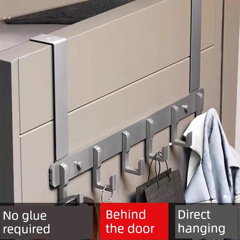 门后挂钩挂衣架卧室门上免打孔无痕门背式收纳置物衣服挂架衣帽钩