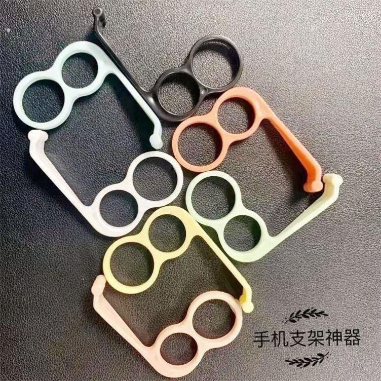 手机手指托举手机不累神器单手玩手机神器多功能手机指环扣懒人