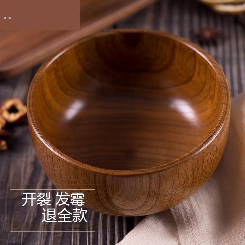 日式酸枣木碗成人少儿木碗 实木碗泡面碗家用餐具厂家直销