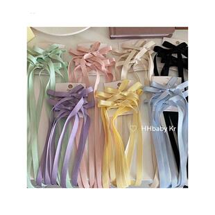 辫子发丝带系与头发蝴蝶结发夹儿童的双马尾发配件公主发夹流光发