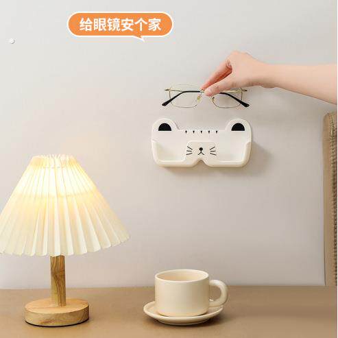 眼镜收纳架 浴室床头防压免打孔 壁挂眼镜框架 无痕墨镜整理架
