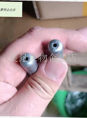通芯坠4-8cm 3.5毫米内径空心铅坠F通芯坠4-8撒网渔网铅坠子网坠.