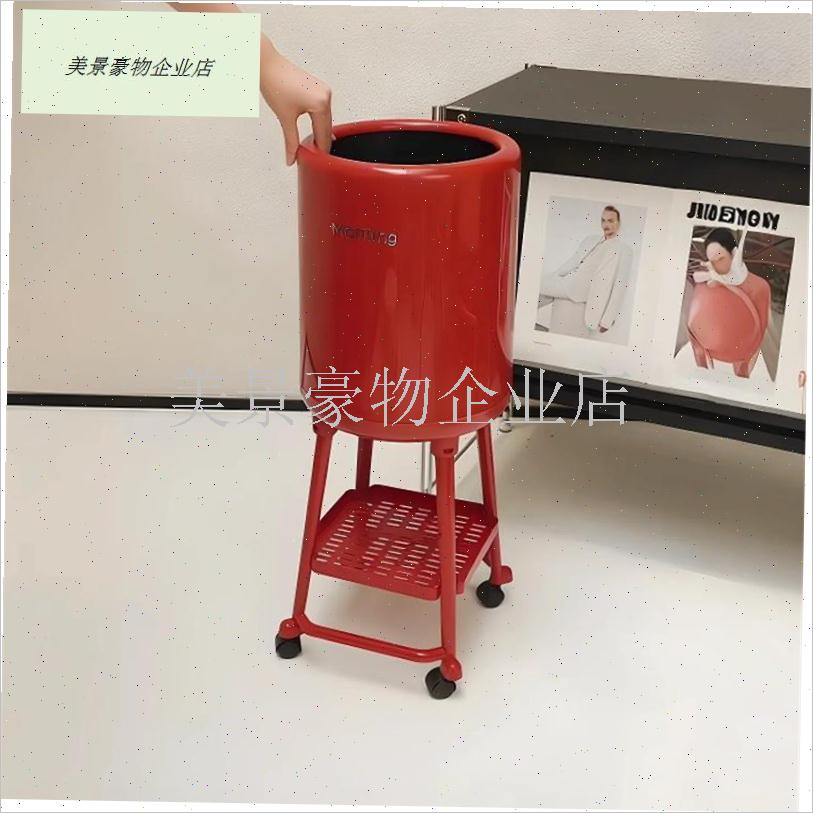 大容量新机架厨房可弯曲存储垃圾桶家用移动风格V在高价值的模型.