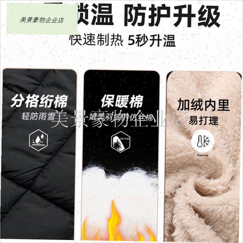 爸爸羽绒棉马甲男士秋p冬装新款中老年人保暖背心加绒加厚马夹大.