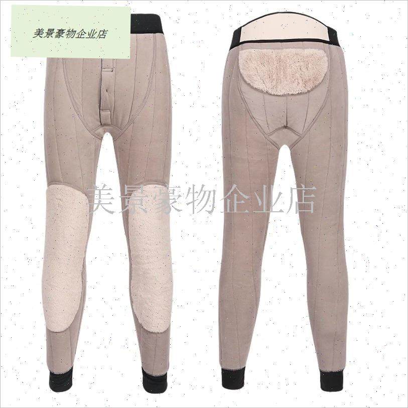 大码保暖裤男加绒加厚棉裤冬季高C腰加肥加大胖人宽松打底裤300.