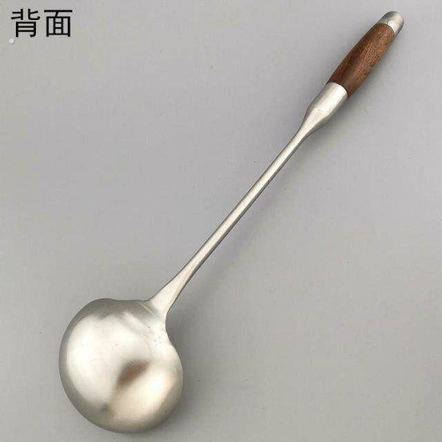 正德作炒勺不锈钢炒菜勺加长加深汤勺隔热手柄勺子家用厨房用品