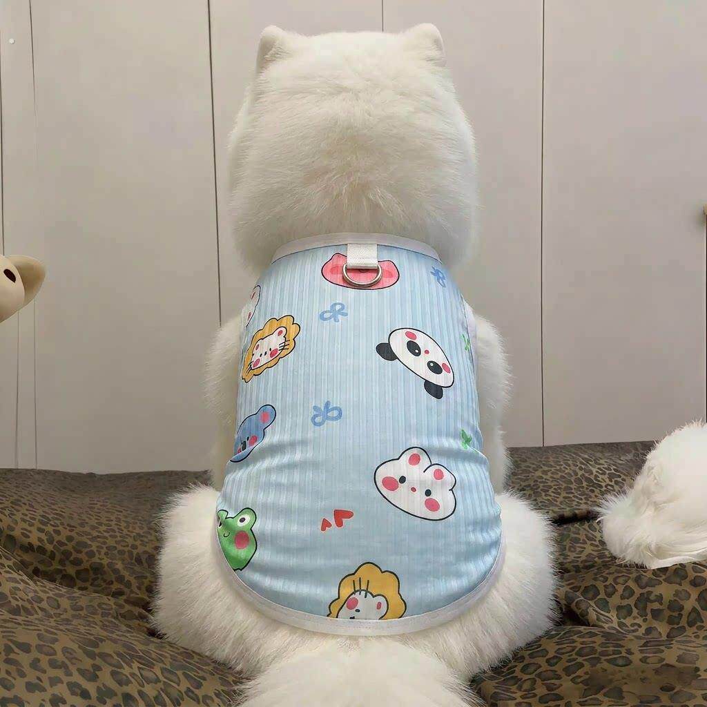 狗狗衣服萨摩耶拉布拉多防脏夏季降温冰丝凉凉衣防掉毛家居服睡衣