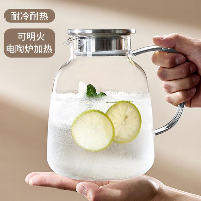 家用耐冷耐高温冷水壶大容量玻璃凉水壶冷泡茶壶白开水杯喝水扎壶
