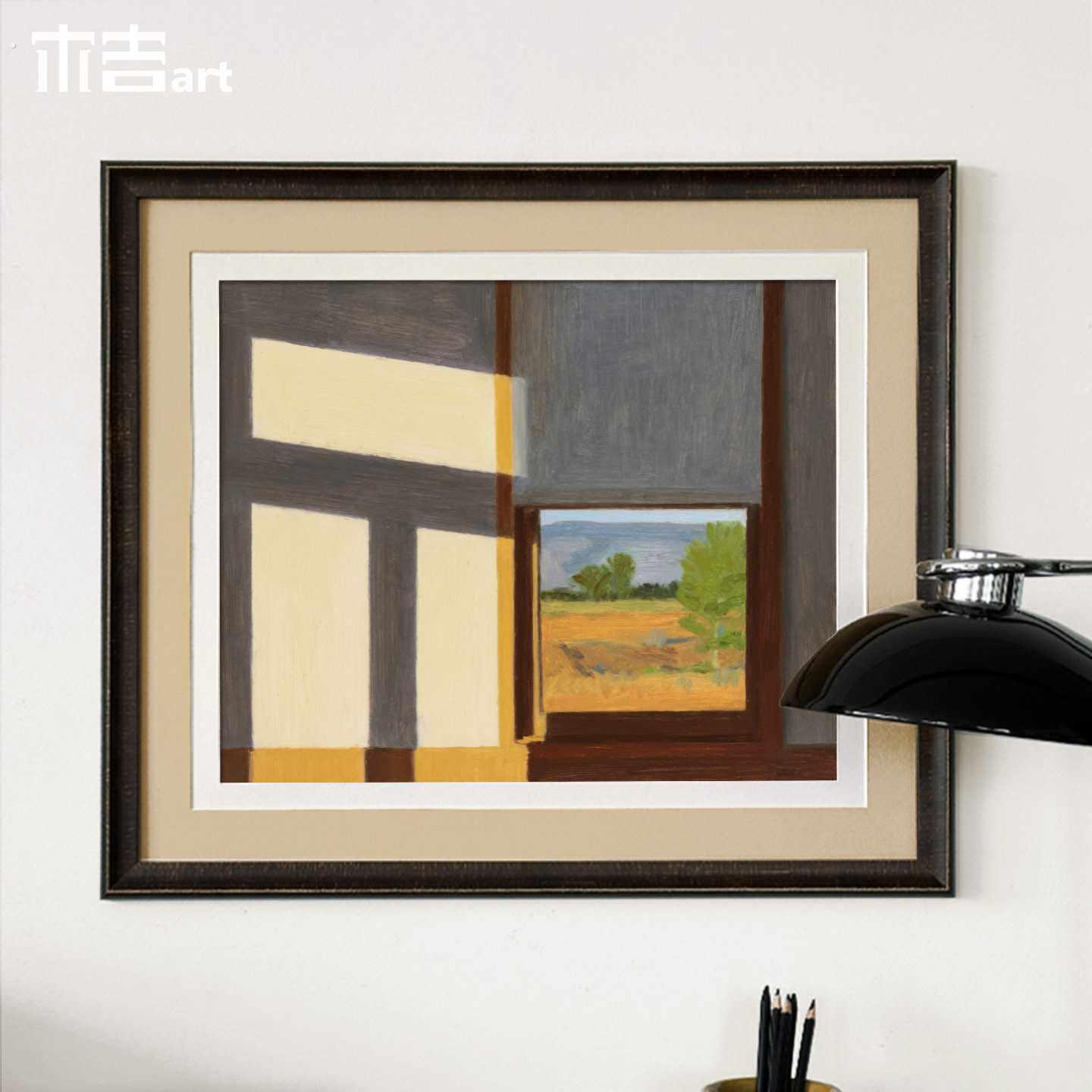 窗畔木吉设计小众高级感装饰画客厅饭厅书房挂画