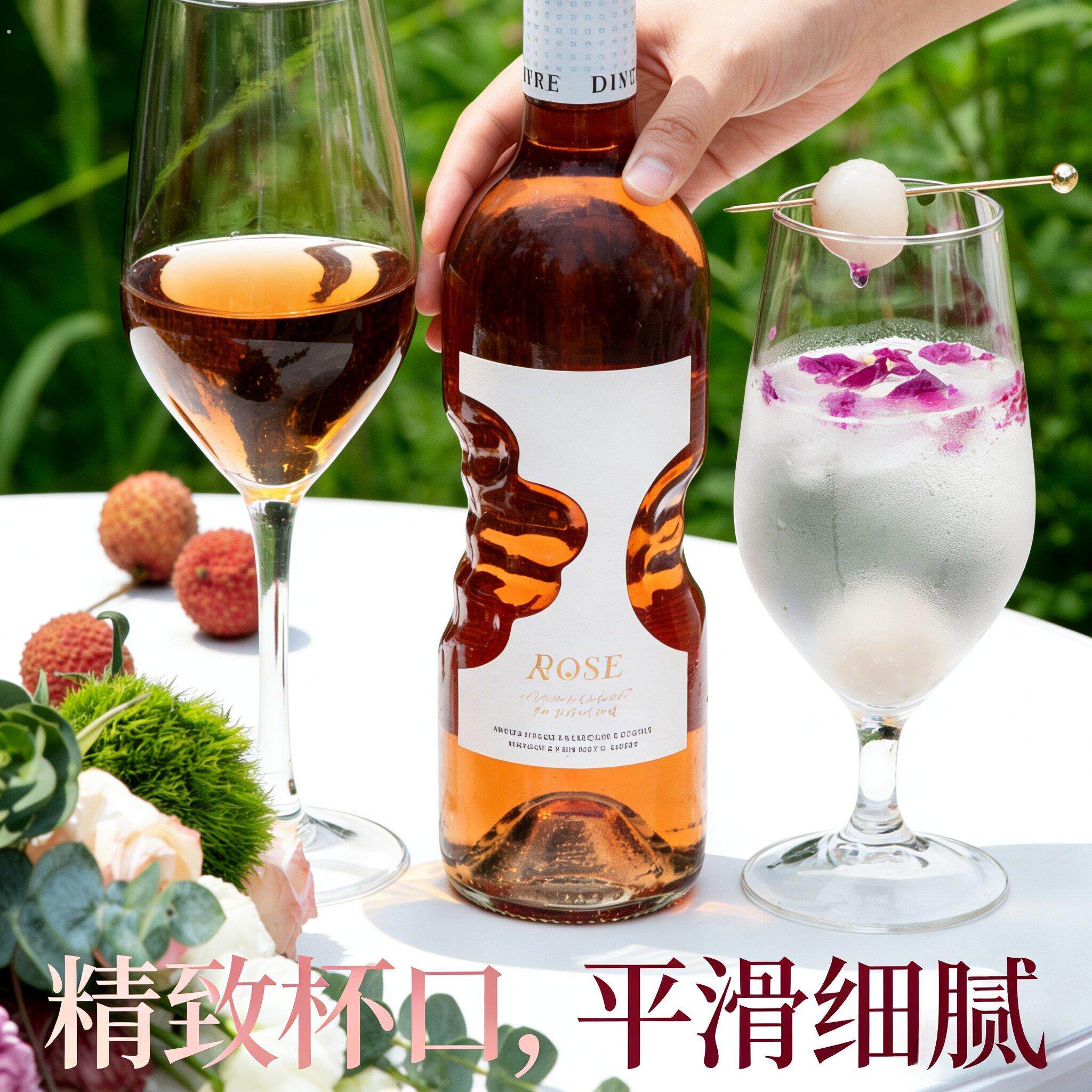 曼恩高脚杯复古玻璃高脚杯酒吧鸡尾酒杯马天尼杯特调杯葡萄酒杯6
