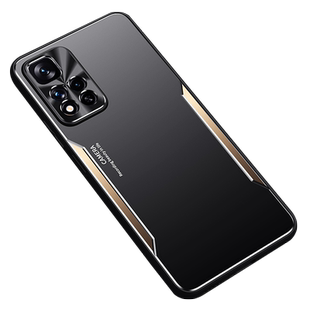 红米note12TPro手机壳金属男士款磨砂壳小米Redmi note12tpro外壳金属壳保护套全包镜头铝合金后壳硅胶壳防摔