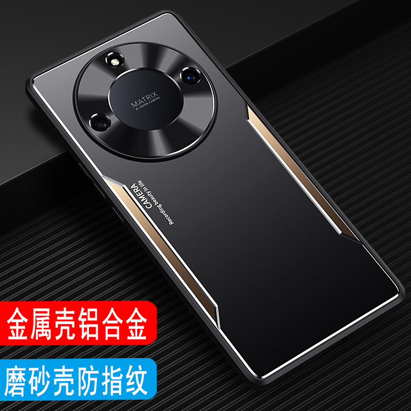 荣耀X40手机壳金属男款磨砂外壳荣耀X40GT金属壳Honor荣耀X40i保护套全包镜头铝合金后壳硅胶壳超薄防摔商务