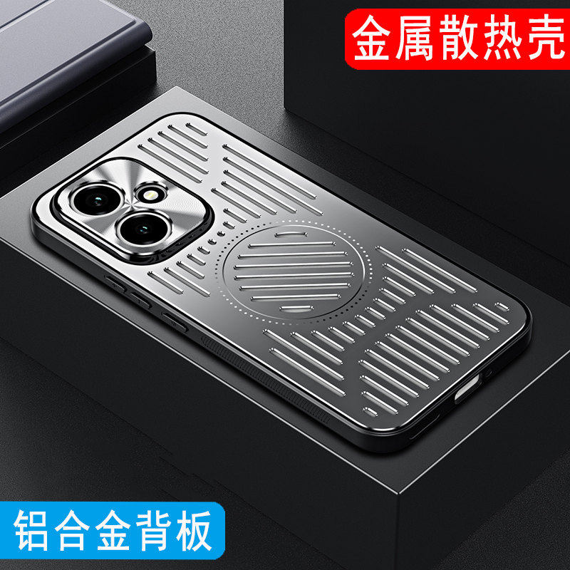 适用荣耀400手机壳金属散热壳荣耀400Pro外壳镜头全包保护套男士DNN-AN00高端铝合金磨砂壳镂空磁吸硅胶防摔
