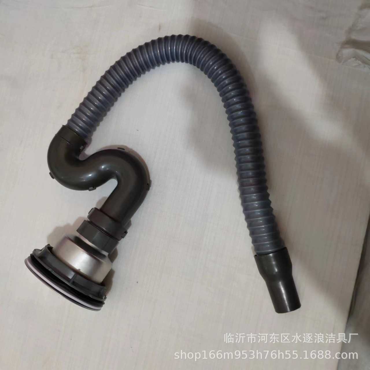 洗菜盆水槽下水器下水管配件通用排水管洗碗池软管S弯防臭110钢头