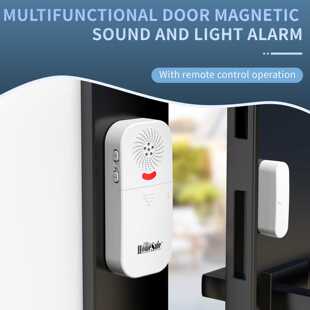 跨境门磁报警器家用防盗报警器声光商用门窗警报器开门提醒433频