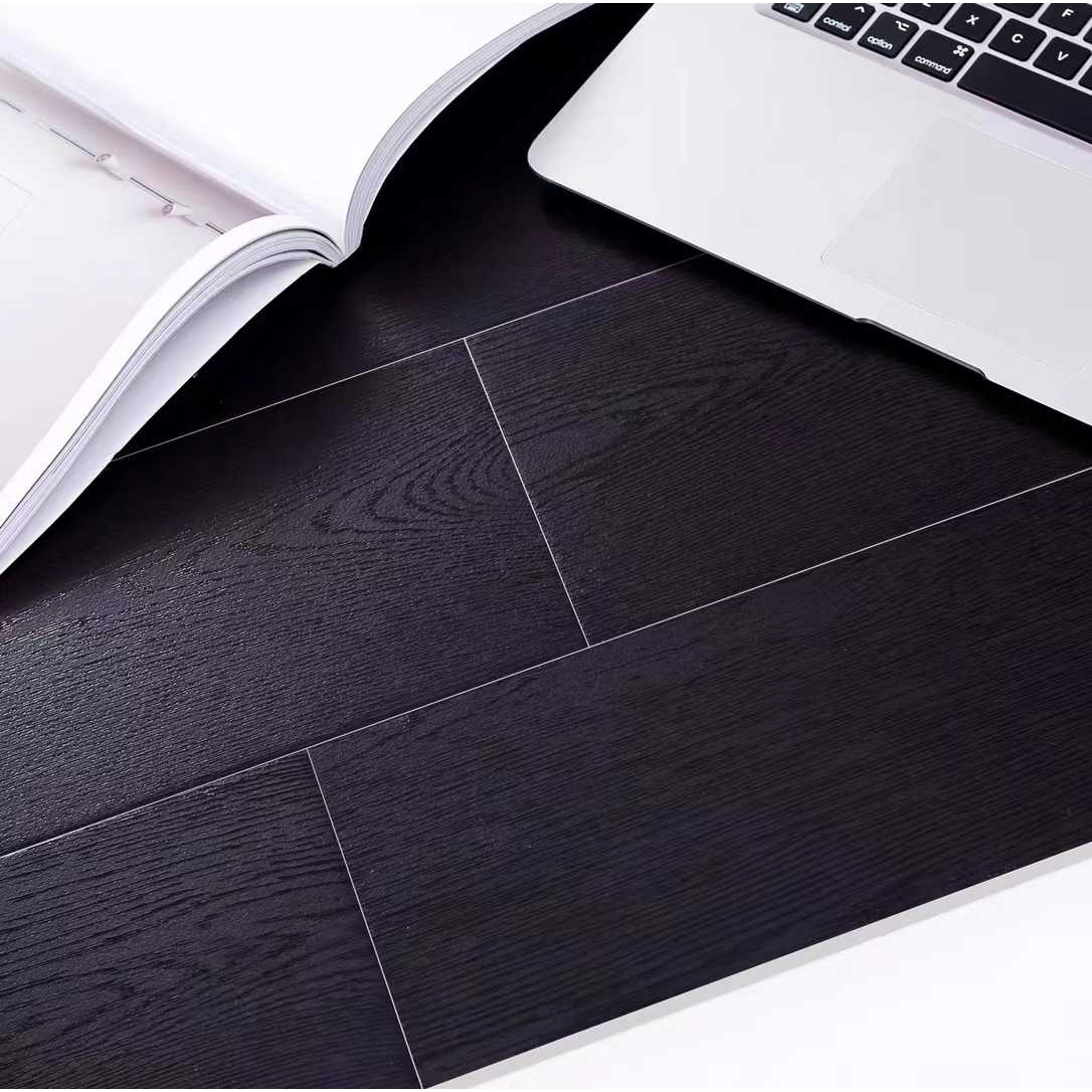 纯色木纹砖150x900黑色复古卫生间墙砖白色仿实木地砖小花砖轻奢